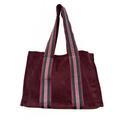 M Tote - Burgundy Corduroy