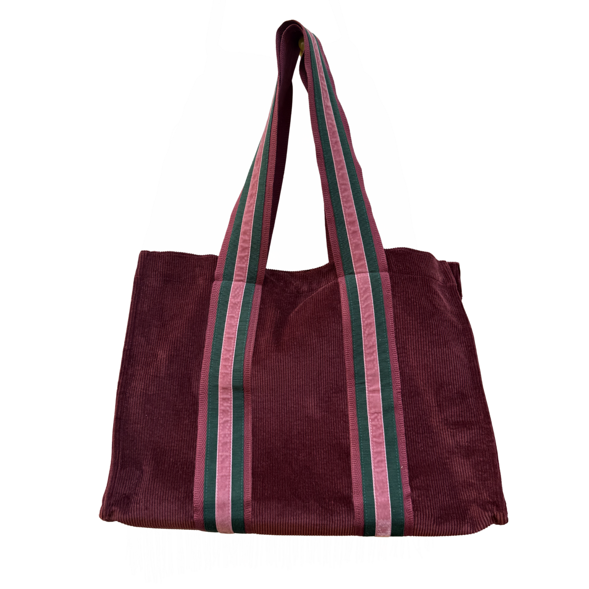 M Tote - Burgundy Corduroy