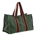 L Tote - Green Corduroy