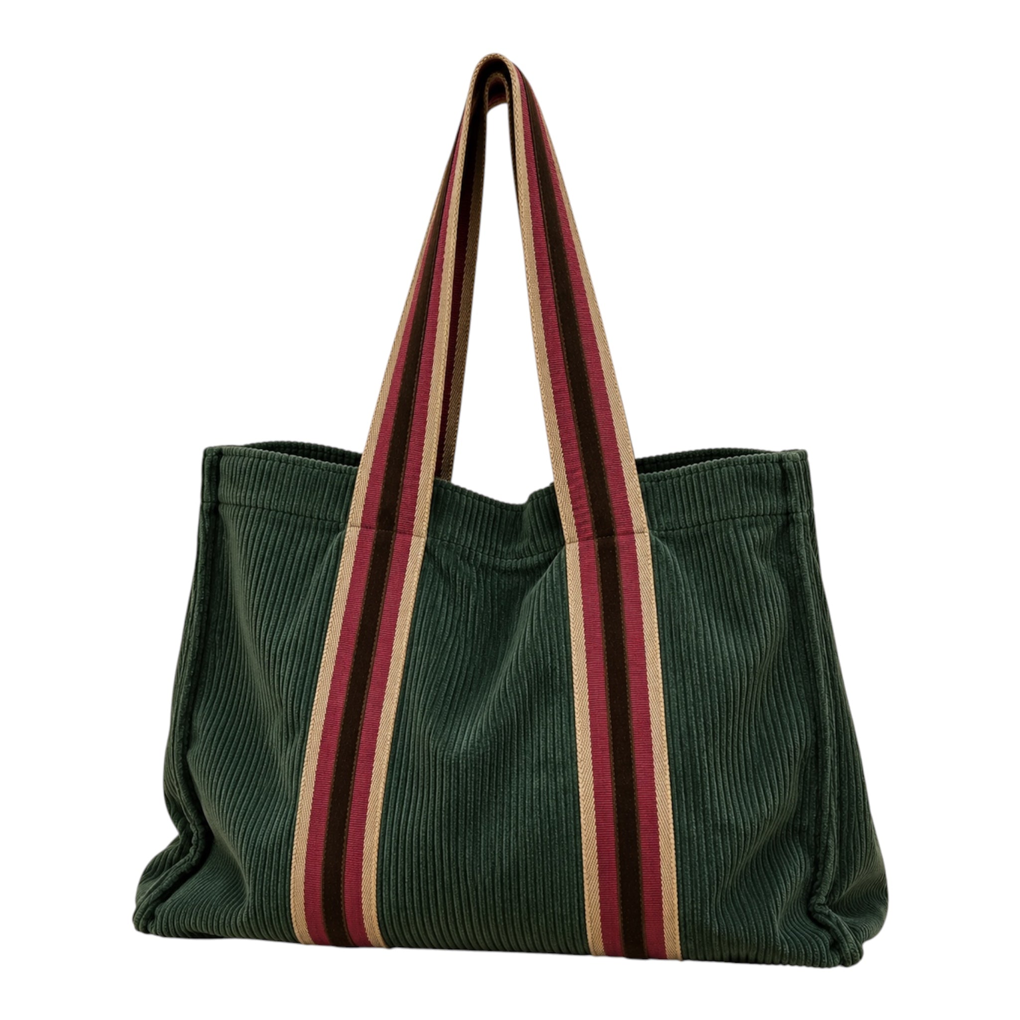 M Tote - Forest Green Corduroy