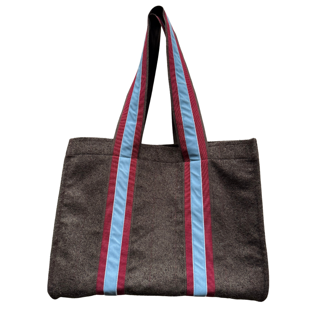 M Tote - Brown Wool