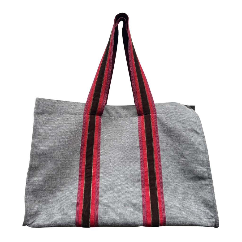 L Tote - Grey Cotton