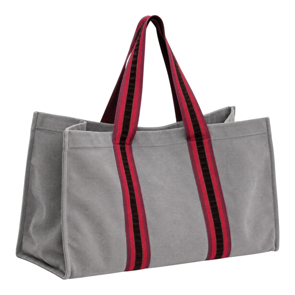 L Tote - Grey Cotton