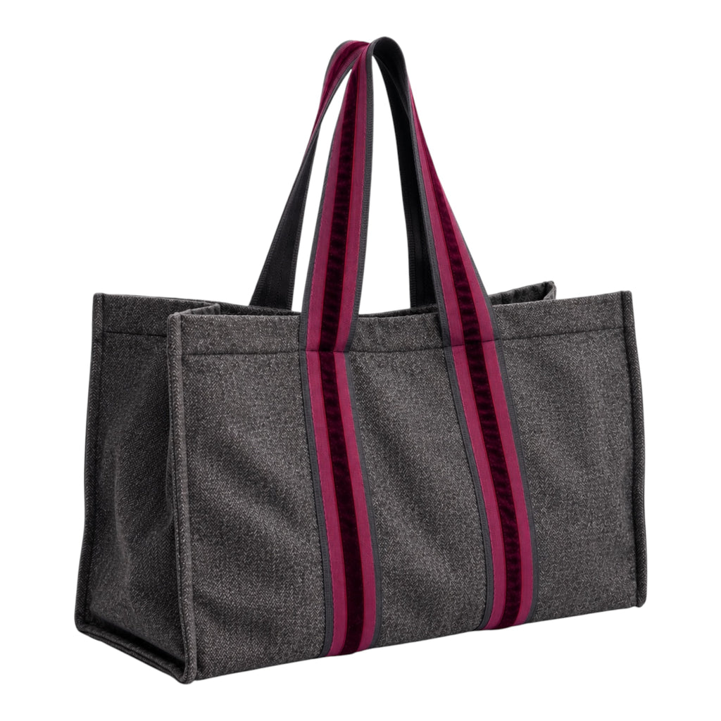 L Tote - Brown Wool