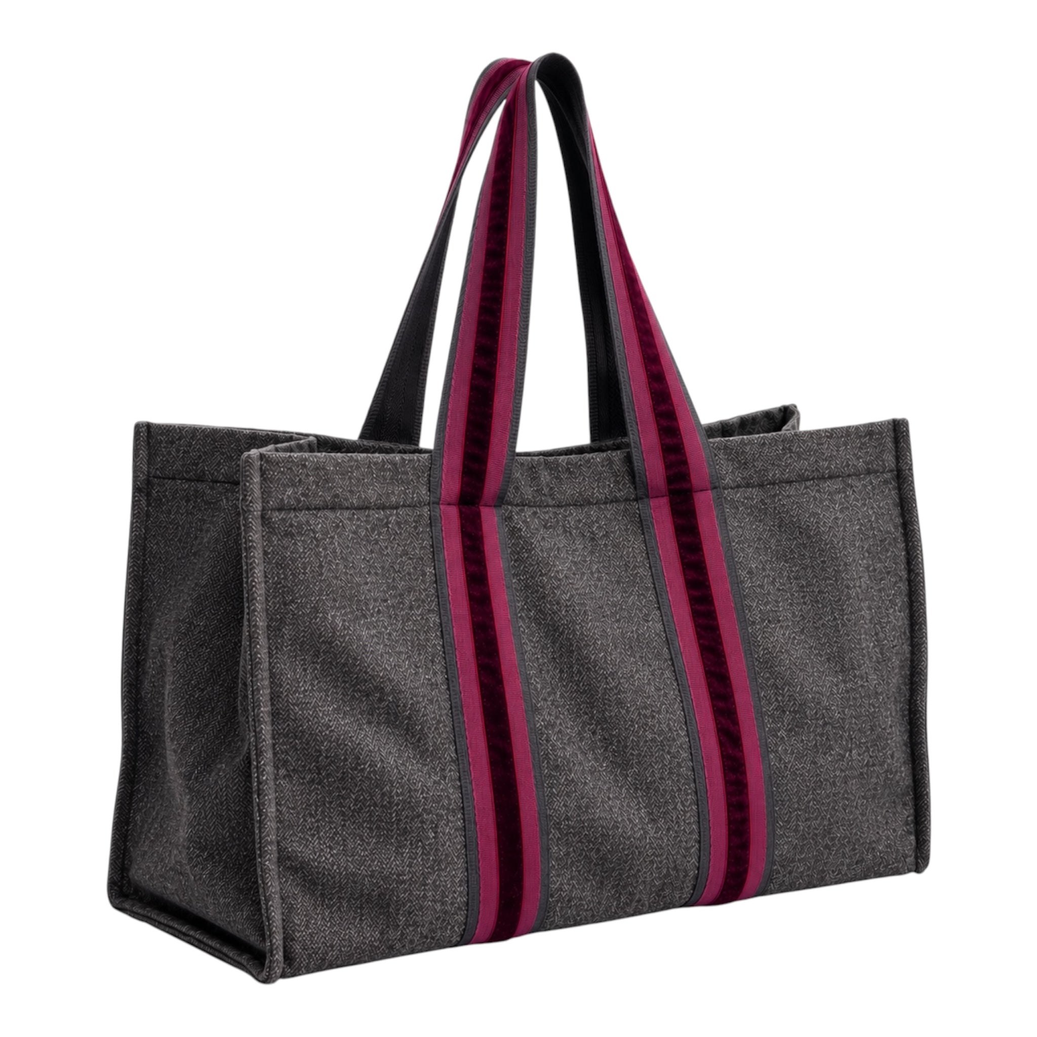 L Tote - Brown Wool