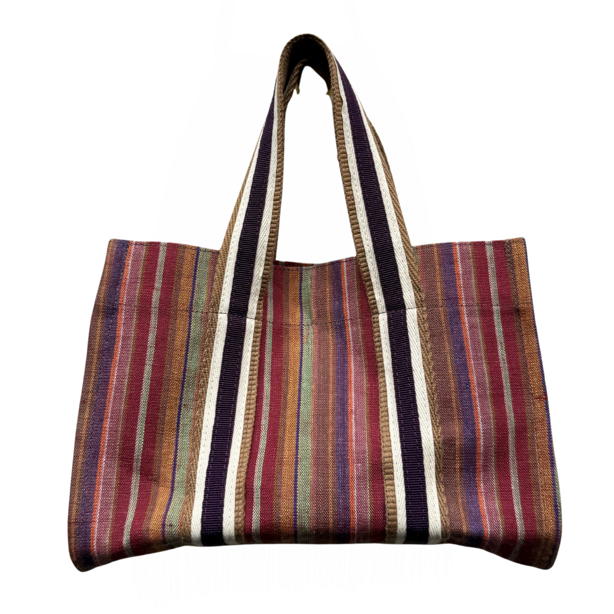 XS Tote - Striped Linen