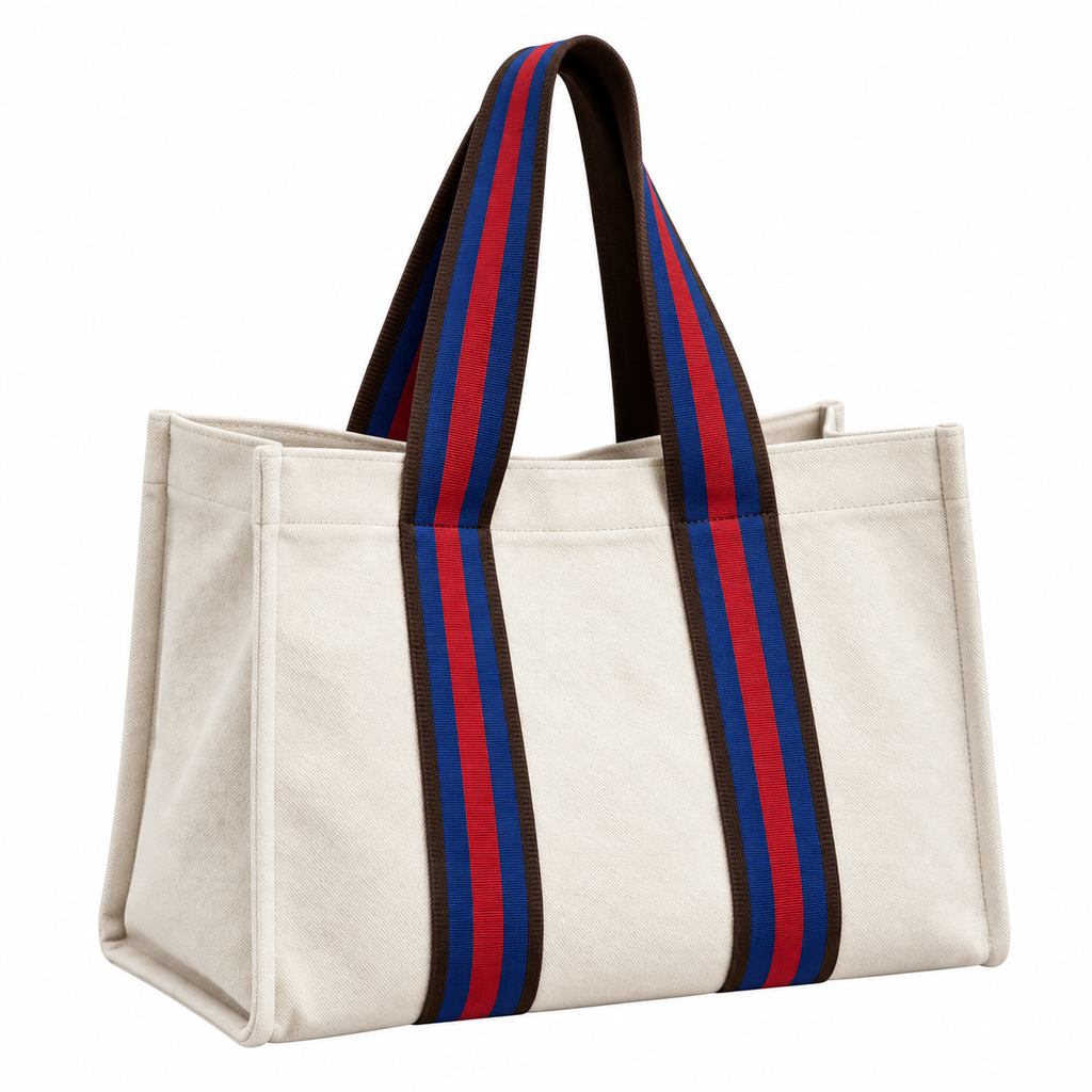 M Tote - White Denim