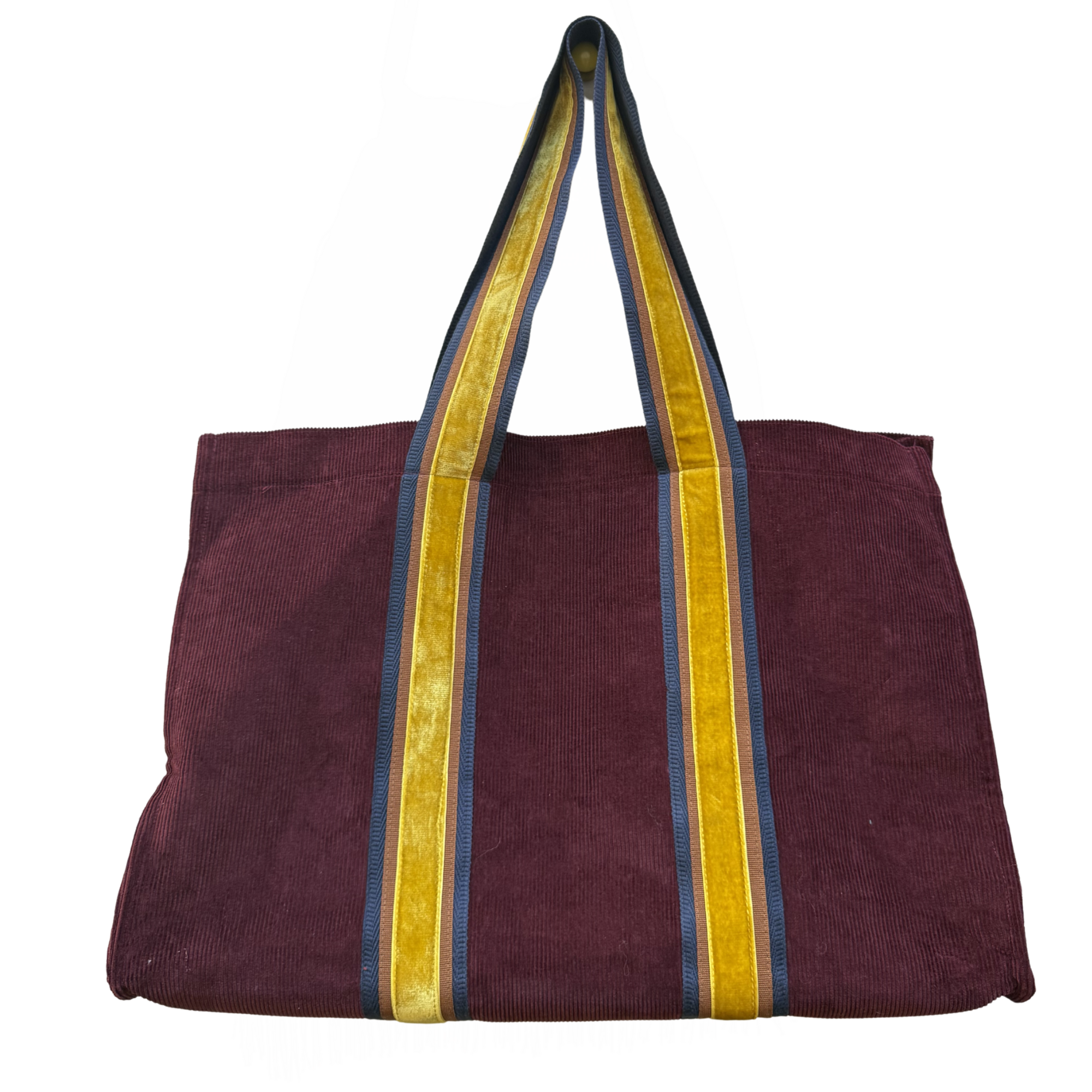 L Tote - Burgundy Corduroy