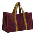 L Tote - Burgundy Corduroy