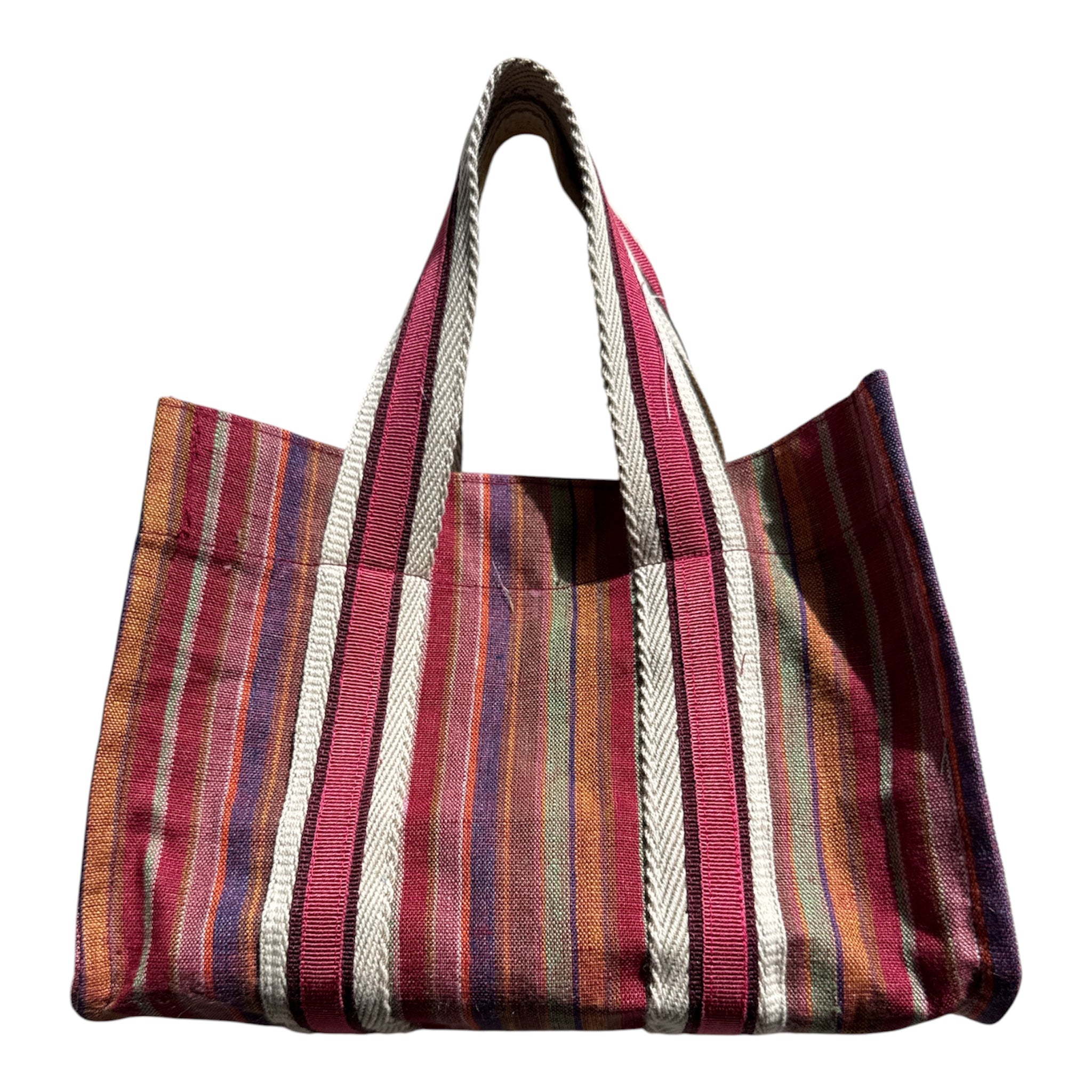 XS Tote - Striped Linen