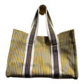 XS Tote - Green and White Candy Striped