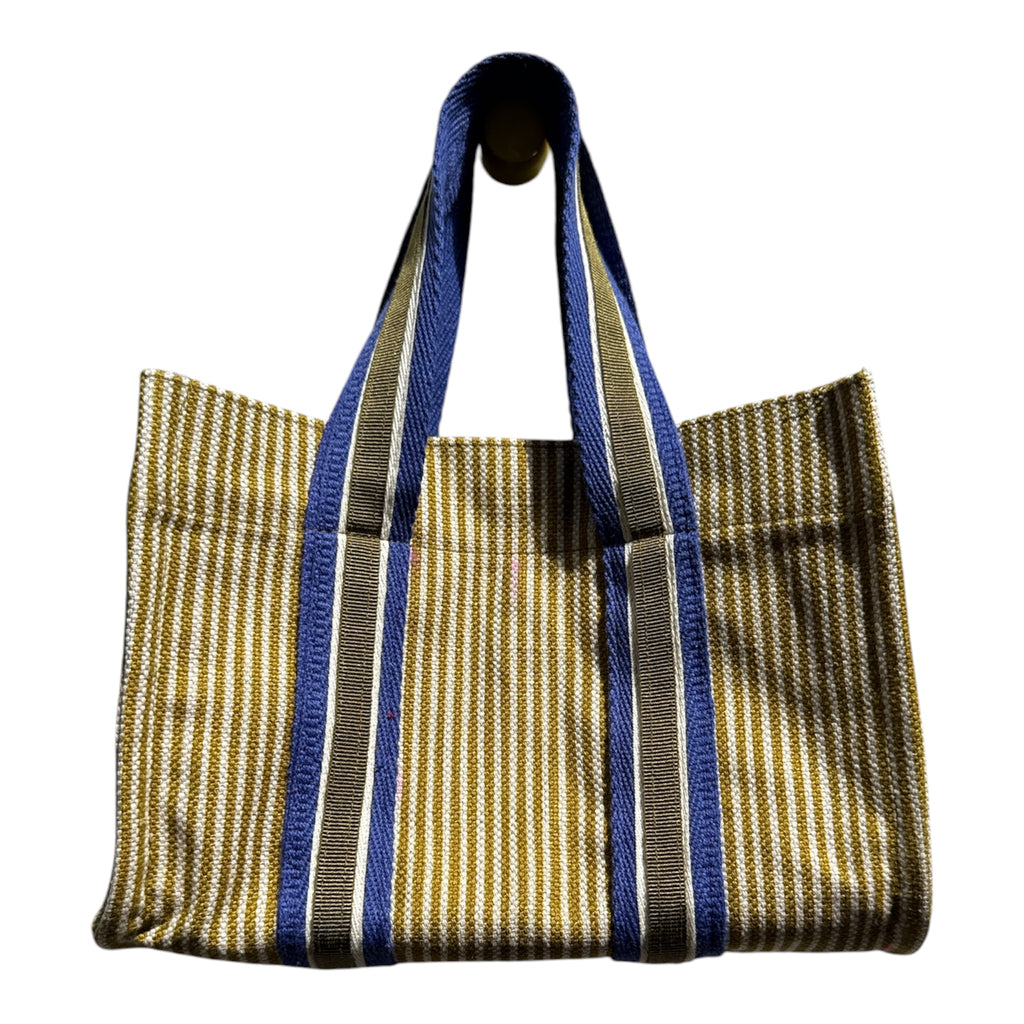 XS Tote - Green and White Candy Striped